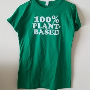 "100% Plant-Based" Tee ($2 w/bundle)